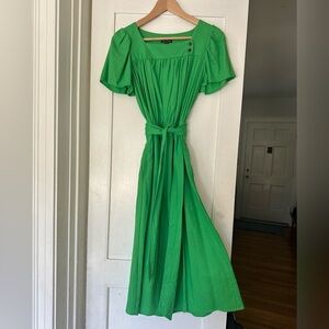 Who What Wear Vibrant Green Maxi Dress